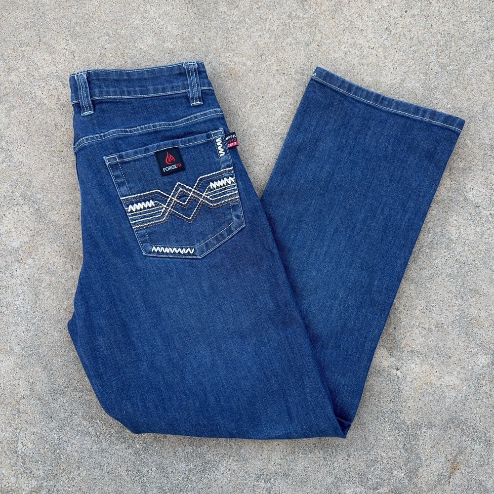 Forge FR Flame Resistant Jeans Men's 33x32 NFPA 2112 CAT 2 Work Denim Pants